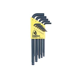 BALL END L WRENCHES HEX KET SET .050-3/8"