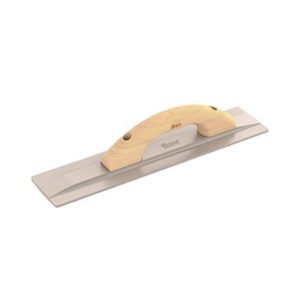 EXTRA WIDE MAGNESIUM FLOAT SQUARE END WOOD HANDLE 16" X 3-1/2"