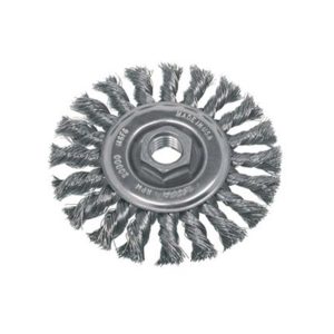 KNOTTED WIRE WHEEL 6"X 5/8-11 STAINLESS STEEL