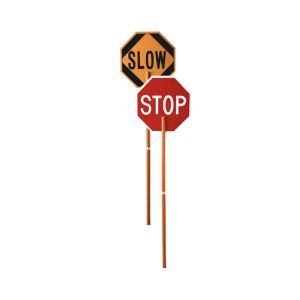 ROLL UP STOP/SLOW PADDLE W/ POLE AND BAG