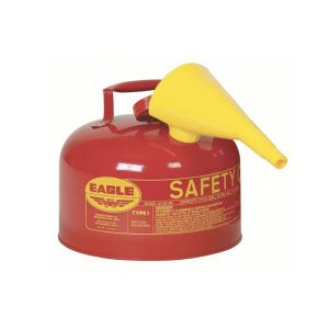 SAFETY CAN TYP1 RED 2.5GAL W/FUNNEL
