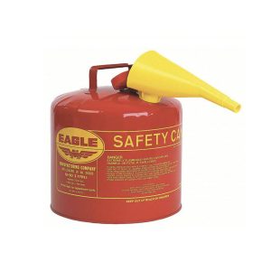 SAFETY CAN TYPE 1 RED 5GAL W/FUNNEL