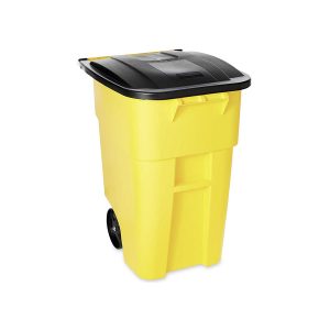 TRASH CAN 50 GAL W/WHEELS