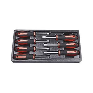 HOLLOW SHAFT 7PCE NUT RUNNER SET W/ STORAGE TRAY